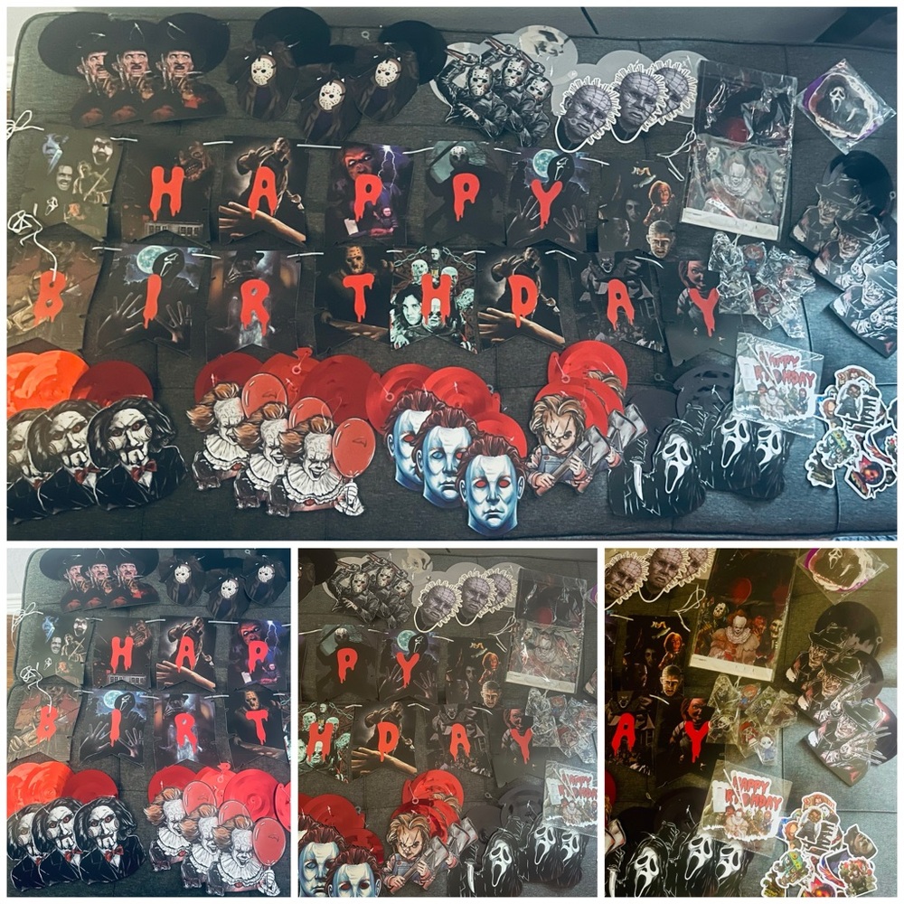 Birthday Halloween Horror party supplies
